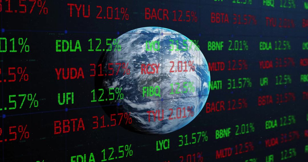Global Financial Data and Stock Market Concept
