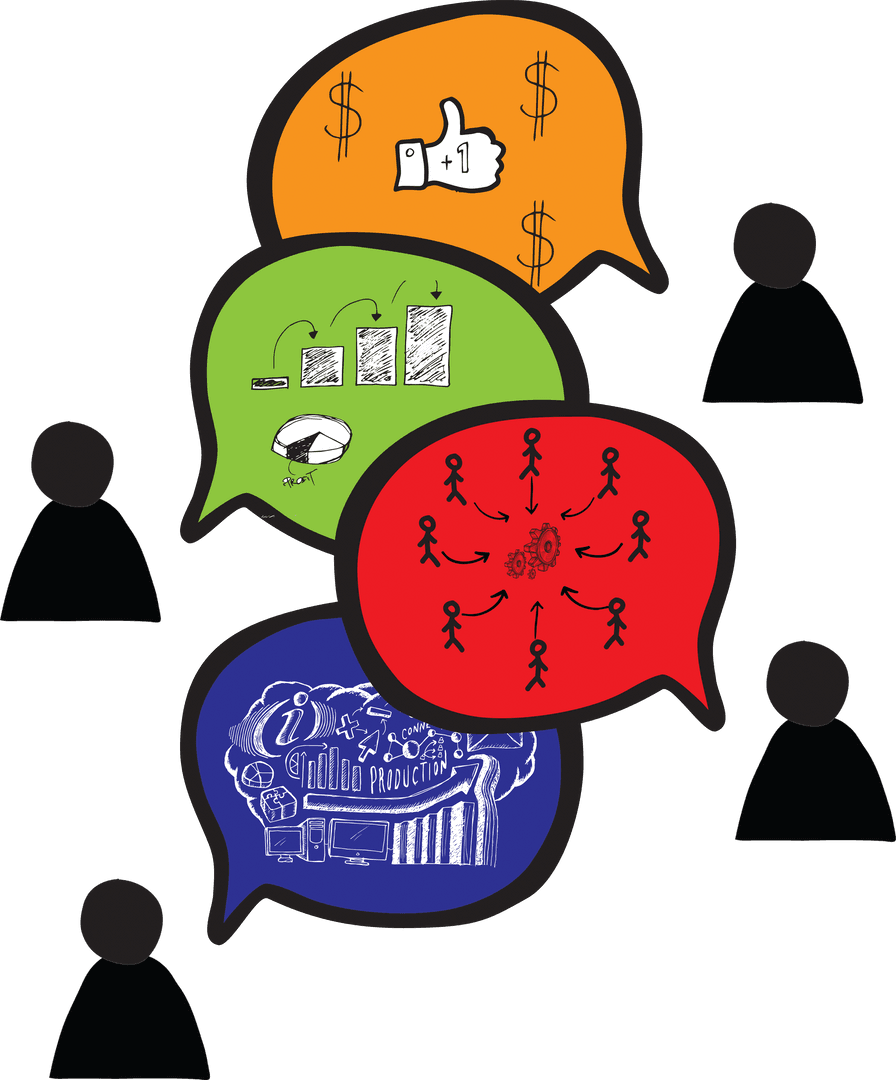 Transparent Speech Bubbles for Creative Communication Designs