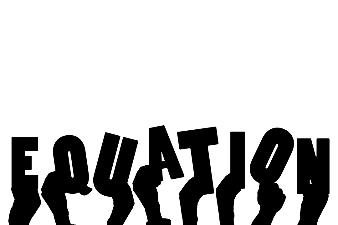 Transparent Hands with Mathematical Equations Communicating Insights