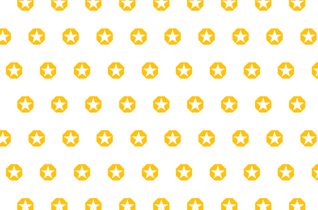 Transparent Geometric Yellow Pattern with Star Octagons