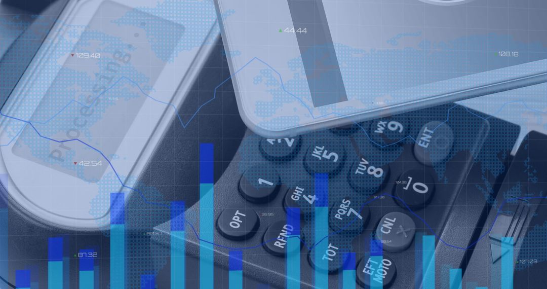 Casino Fruit Machine Overlay on Cityscape with Digital Graphs