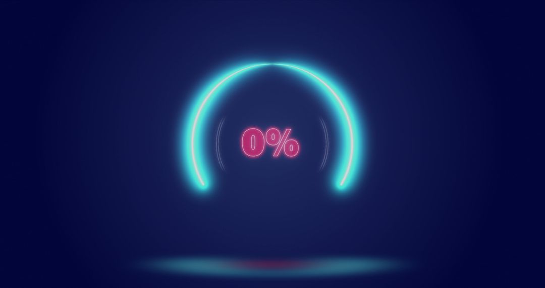 Digital Loading Animation with Technology Symbols