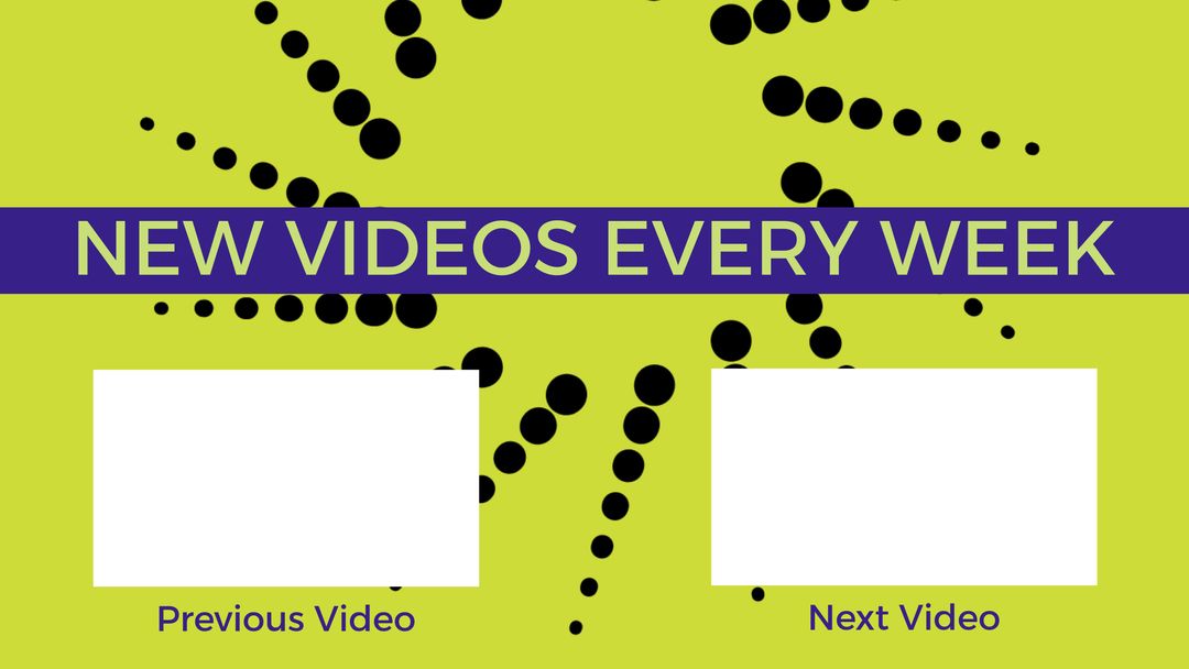 Vibrant Weekly Video Content Announcement Design With Dots Background - Download Free Stock Templates Pikwizard.com