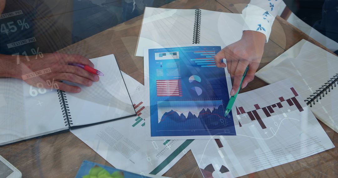 Business Professionals Analyzing Data and Charts