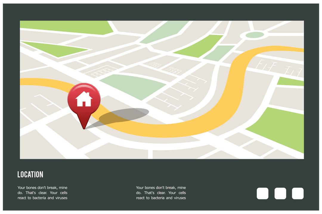 Transparent Web Navigation Map with Red Home Pointer Icon - Download Free Stock Images Pikwizard.com