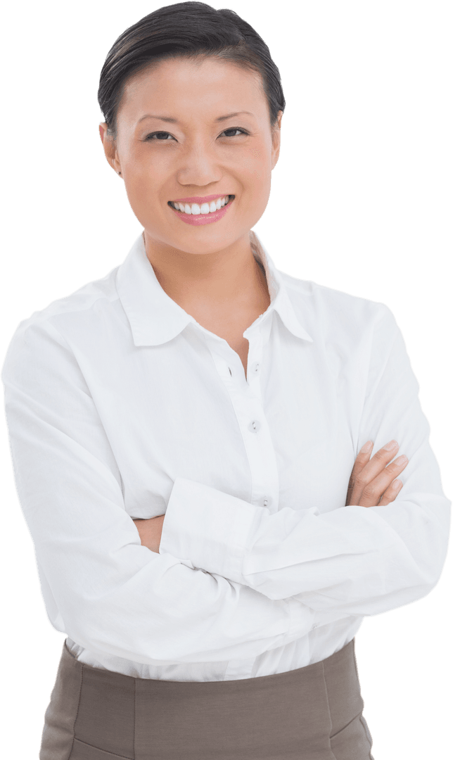 Confident Female Professional with Transparent Background