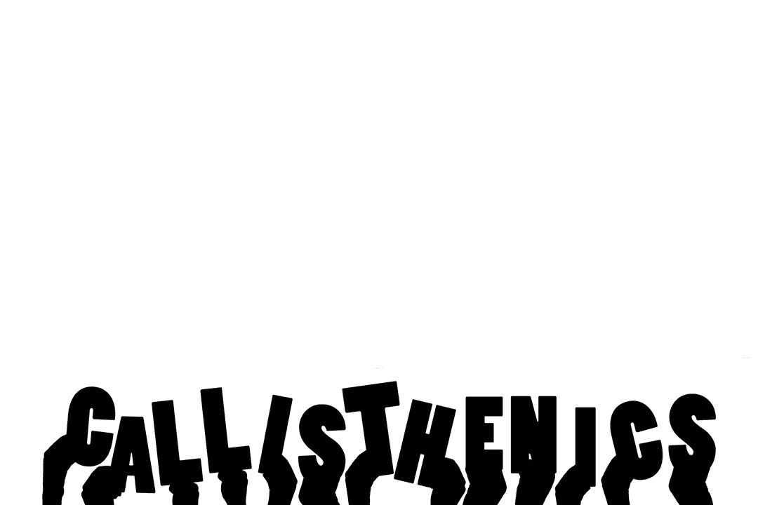 Calisthenics Training Concept with Hands on Transparent Background