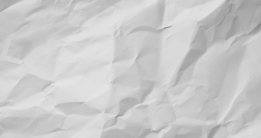 Crushed White Paper Texture for Creative Design
