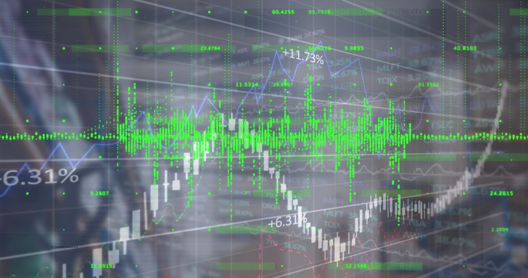 Composite Financial Charts and Corporate Office Blend
