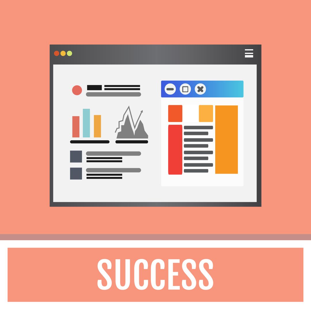 Webpage Interface with Achievements and Graphs Indicating Success - Download Free Stock Images Pikwizard.com