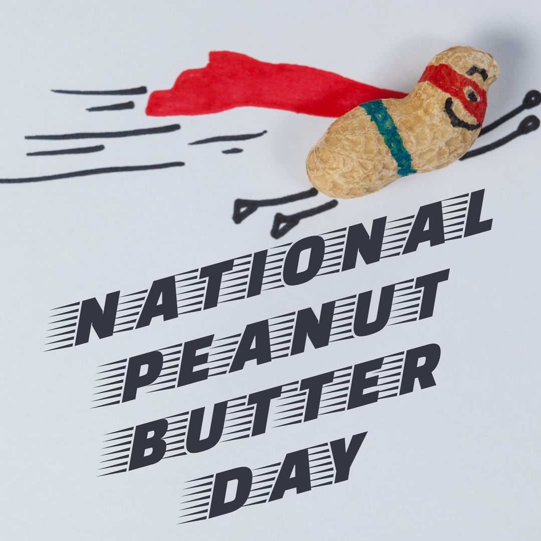 Peanut Superhero Celebrating National Peanut Butter Day