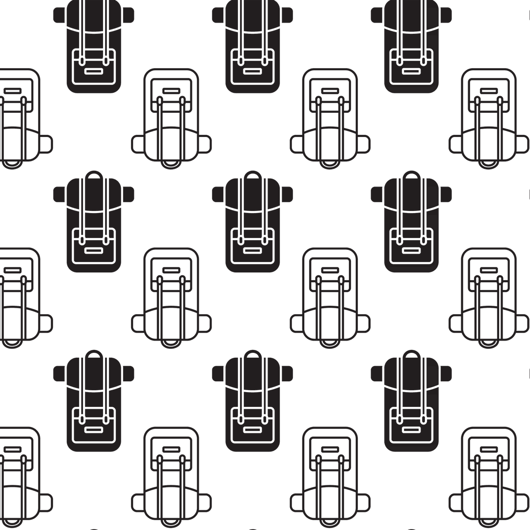 Stylish Backpack Pattern on Transparent Background - Download Free Stock Images Pikwizard.com