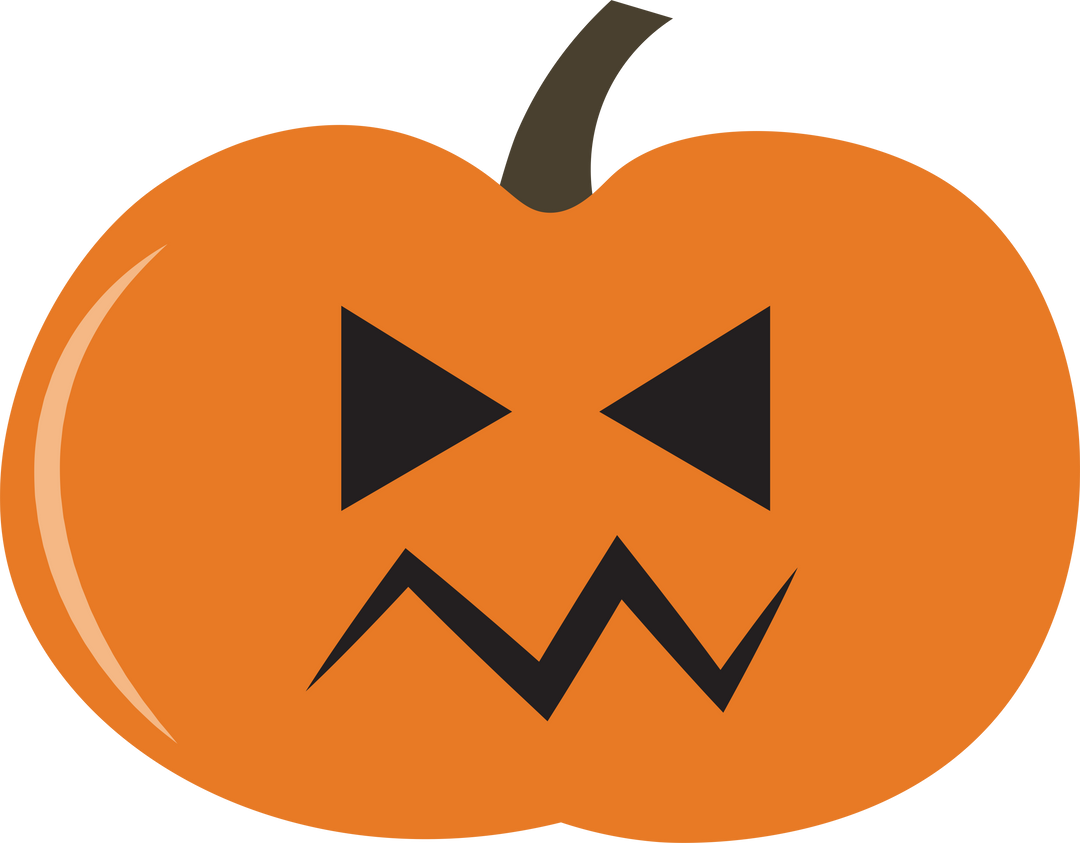 Angry Carved Pumpkin Illustration on Transparent Background for Halloween - Download Free Stock Images Pikwizard.com