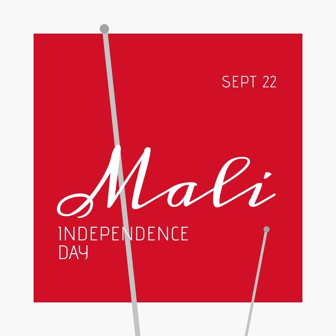 Mali Independence Day Celebration Card Design