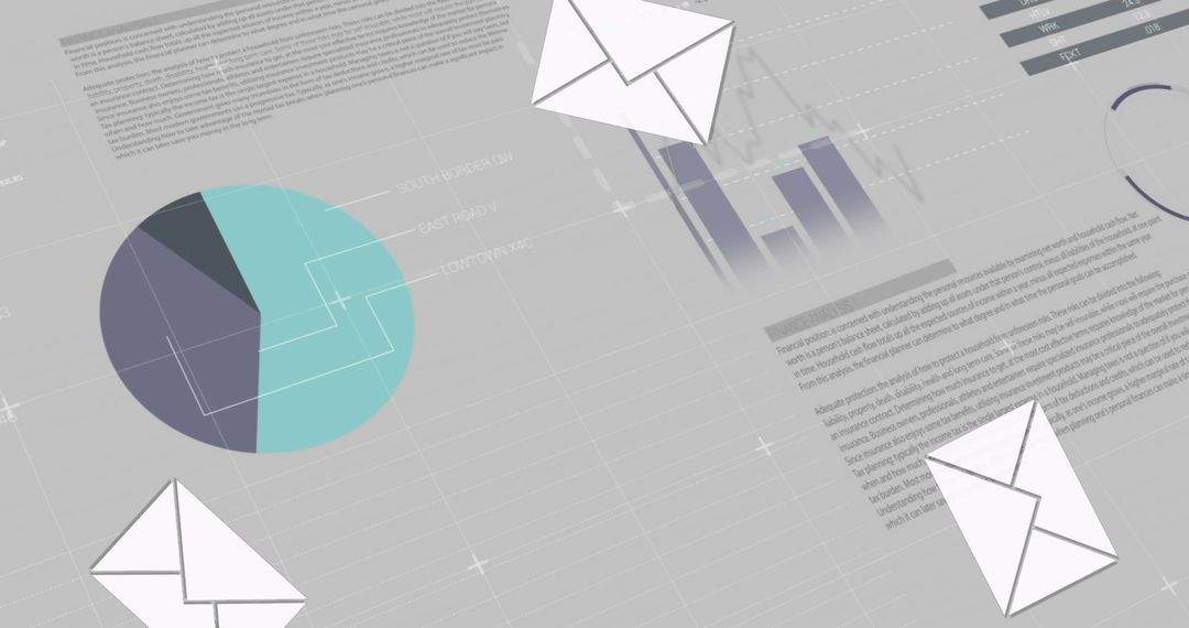 Digital Communication and Statistics Conceptual Graphic