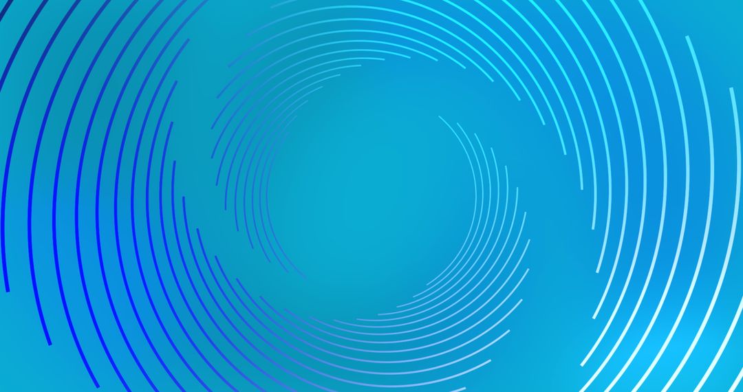 Blue Swirls Abstract Background with Circular Patterns
