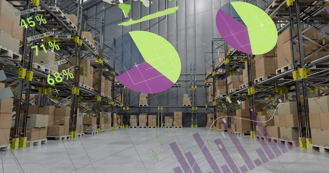 Warehouse with Financial Data Visualization and Charts