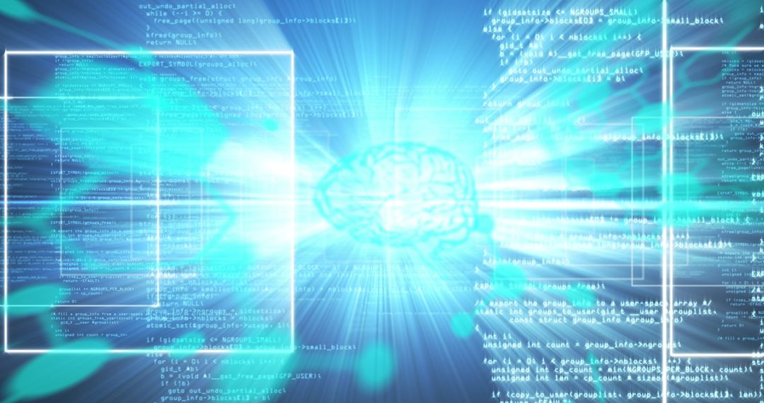 Futuristic Digital Data Processing with Intelligent Interface - Free Images, Stock Photos and Pictures on Pikwizard.com