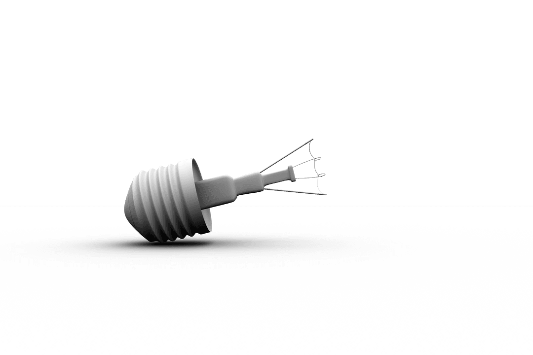 Creative Transparent Light Bulb Without Glass Illustration