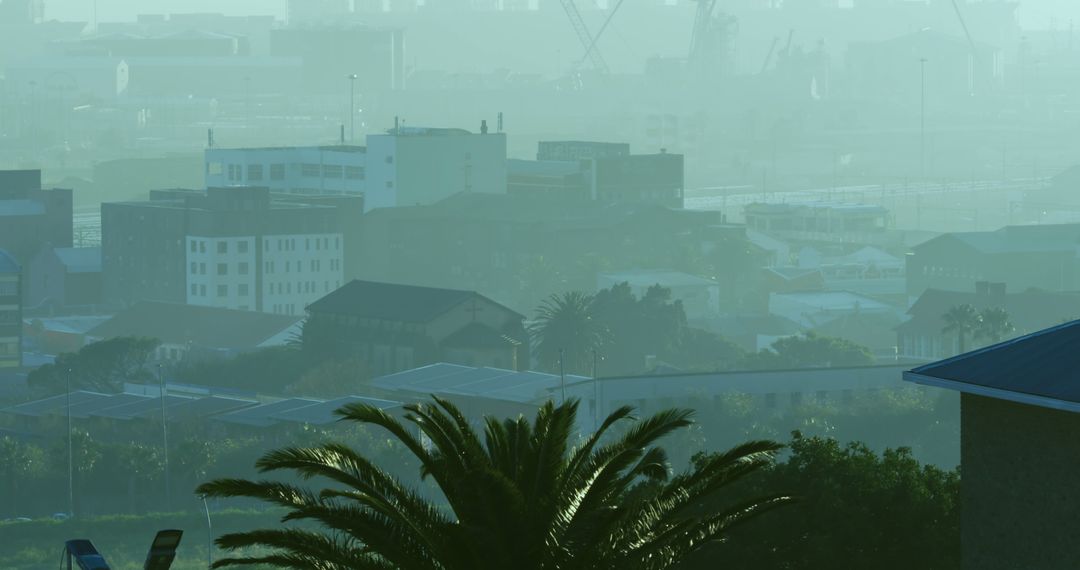 Early Morning Mist Over Coastal Cityscape - Free Images, Stock Photos and Pictures on Pikwizard.com
