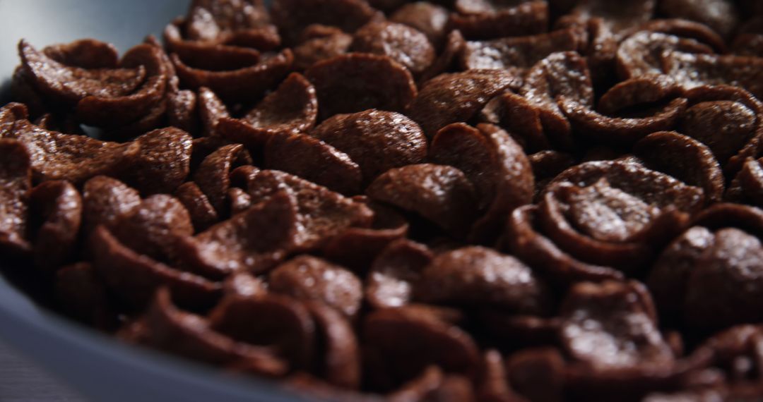 Close-Up of Chocolate Cereal in Bowl - Free Images, Stock Photos and Pictures on Pikwizard.com