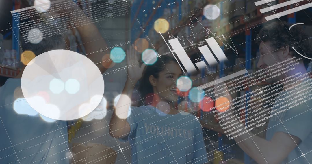 Diverse Team Collaboration with Overlayed Financial Data