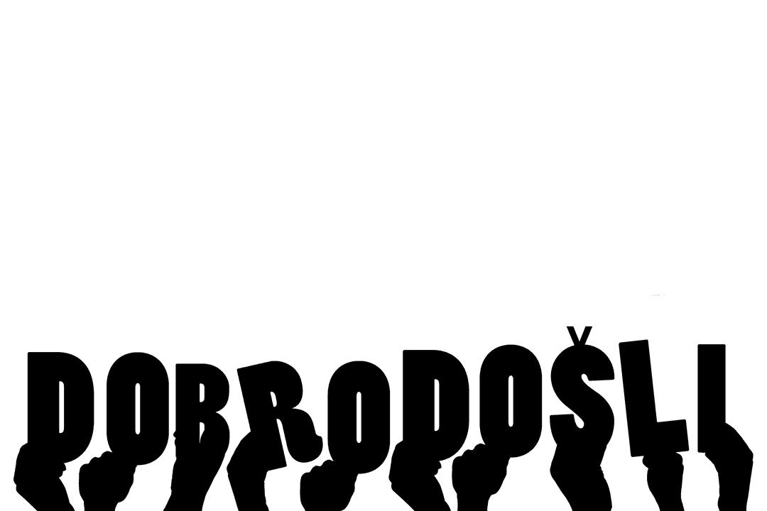 Greeting Concept with Hands and Artistic Text on Transparent Background