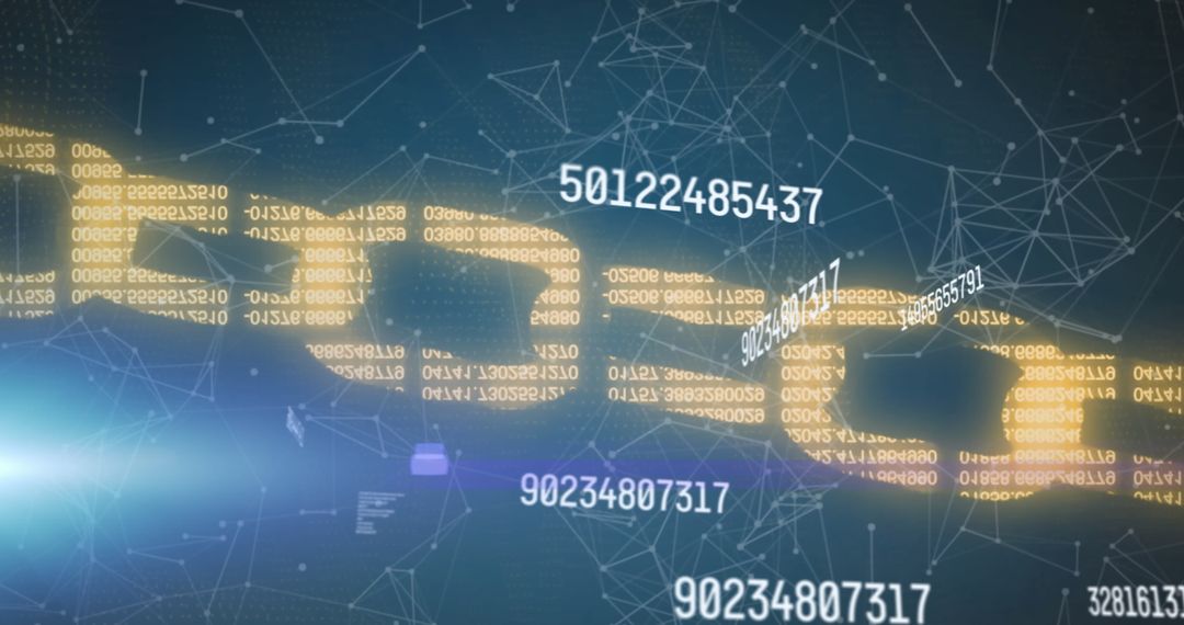 Digital data processing with blockchain security interface
