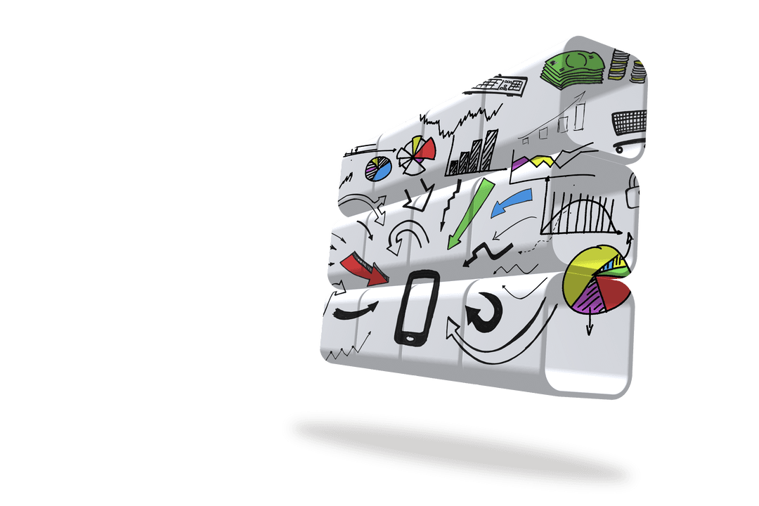 Transparent Media Device Display Featuring Business Plans and Social Connections