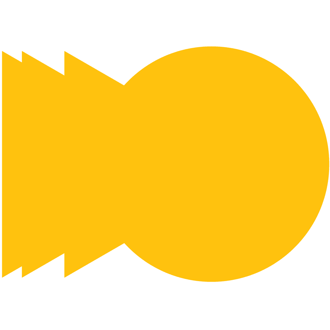 Abstract yellow pattern design on transparent background