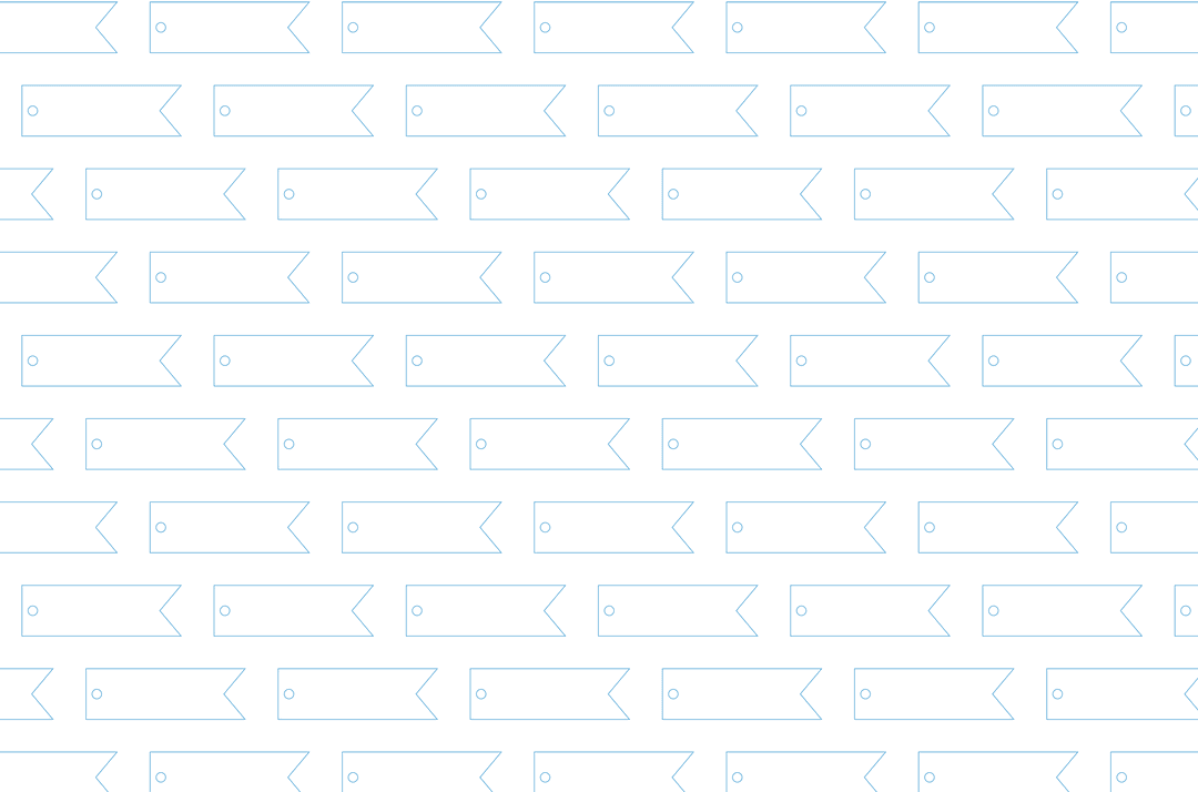 Seamless Blue Gift Tags Patterns on Transparent Background Vector