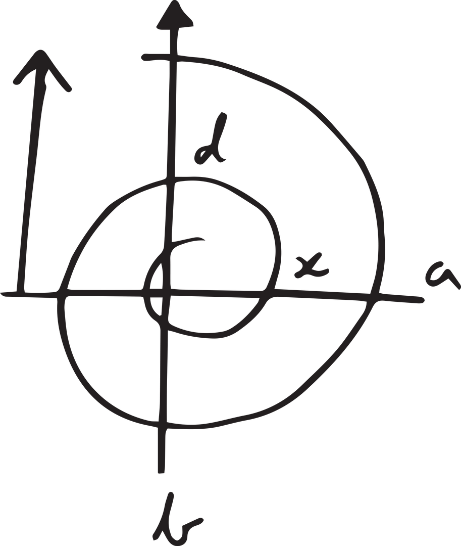 Transparent Geometrical Diagram with Arrows and Axis Labels - Download Free Stock Images Pikwizard.com