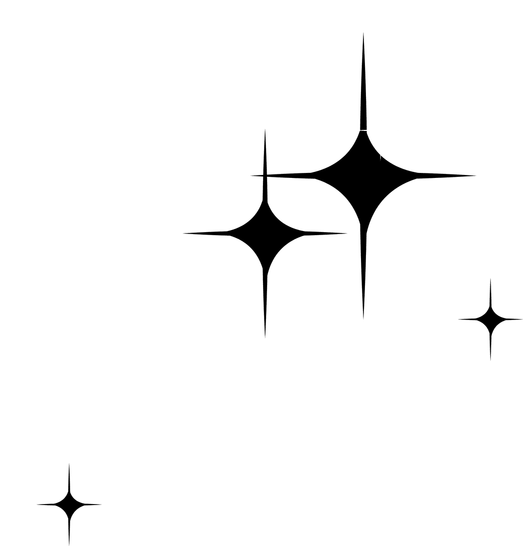 Transparent Vector Stars and Sparkle Concept Design