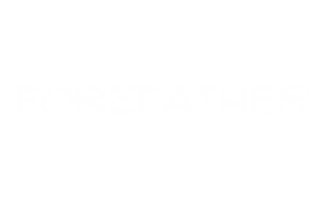 Stylized Forefather Text on Transparent Background Isolated