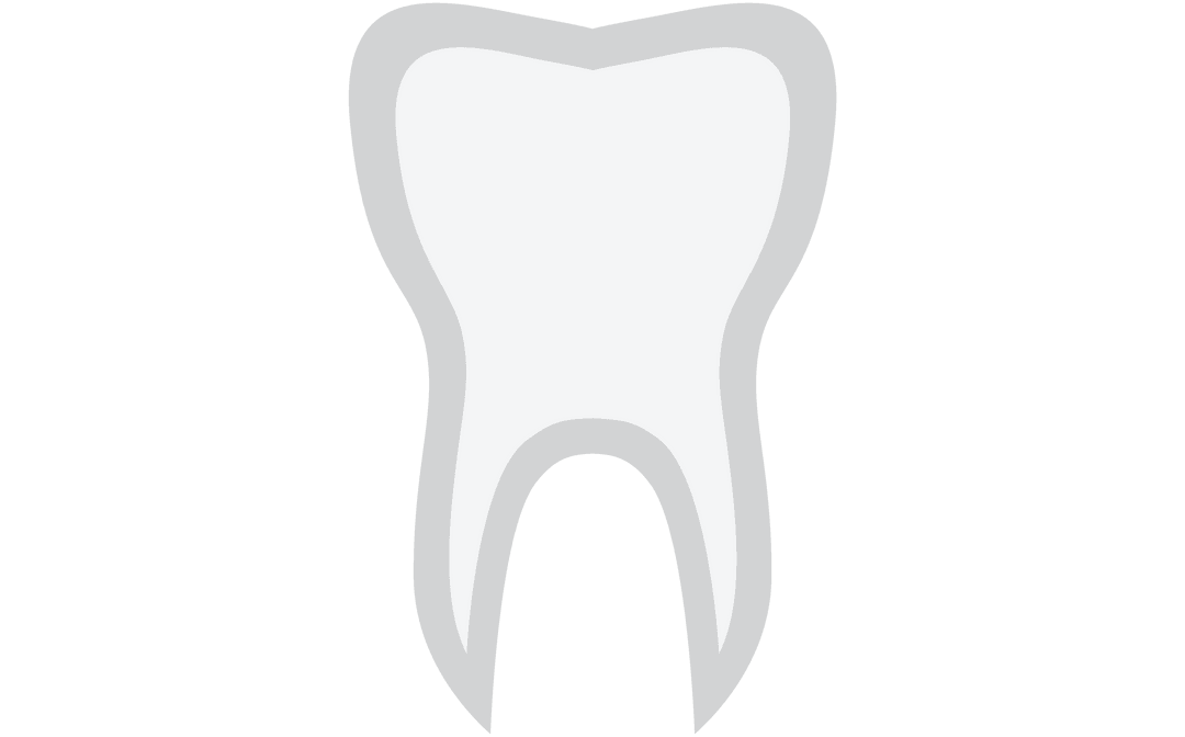 Transparent Tooth Graphic Isolated Vector Illustration