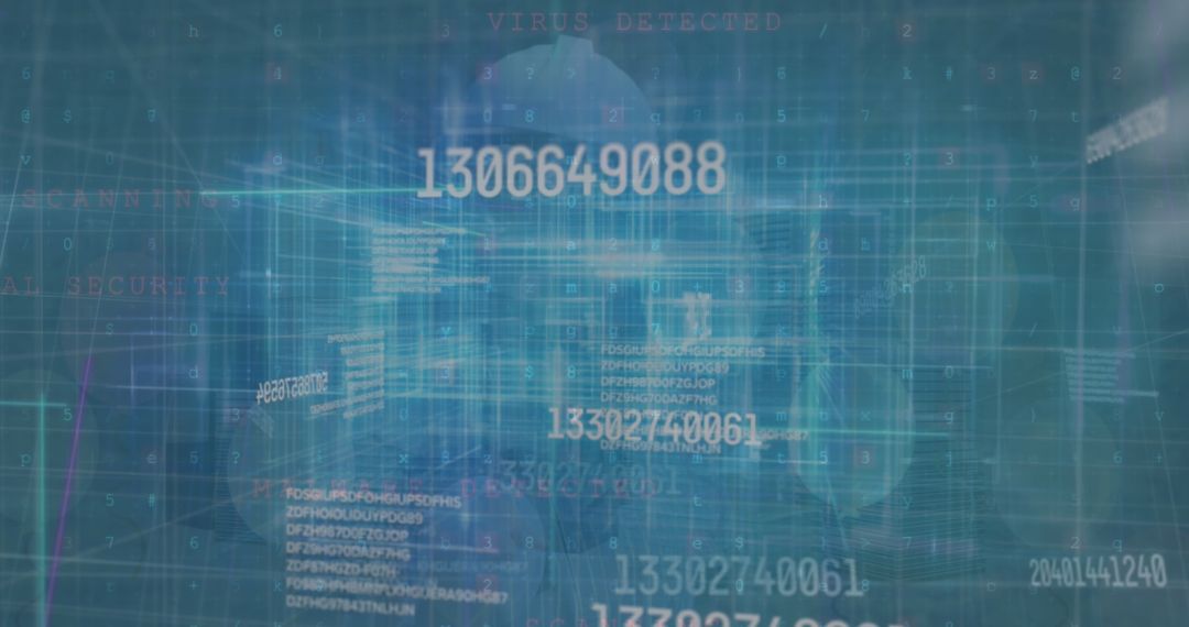 Cybersecurity Interface Large Numeric Code Prompting Virus Detection Warning