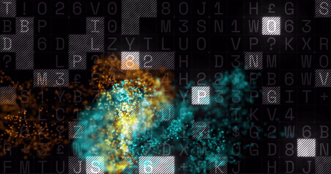 Abstract Digital Data and Light Grids