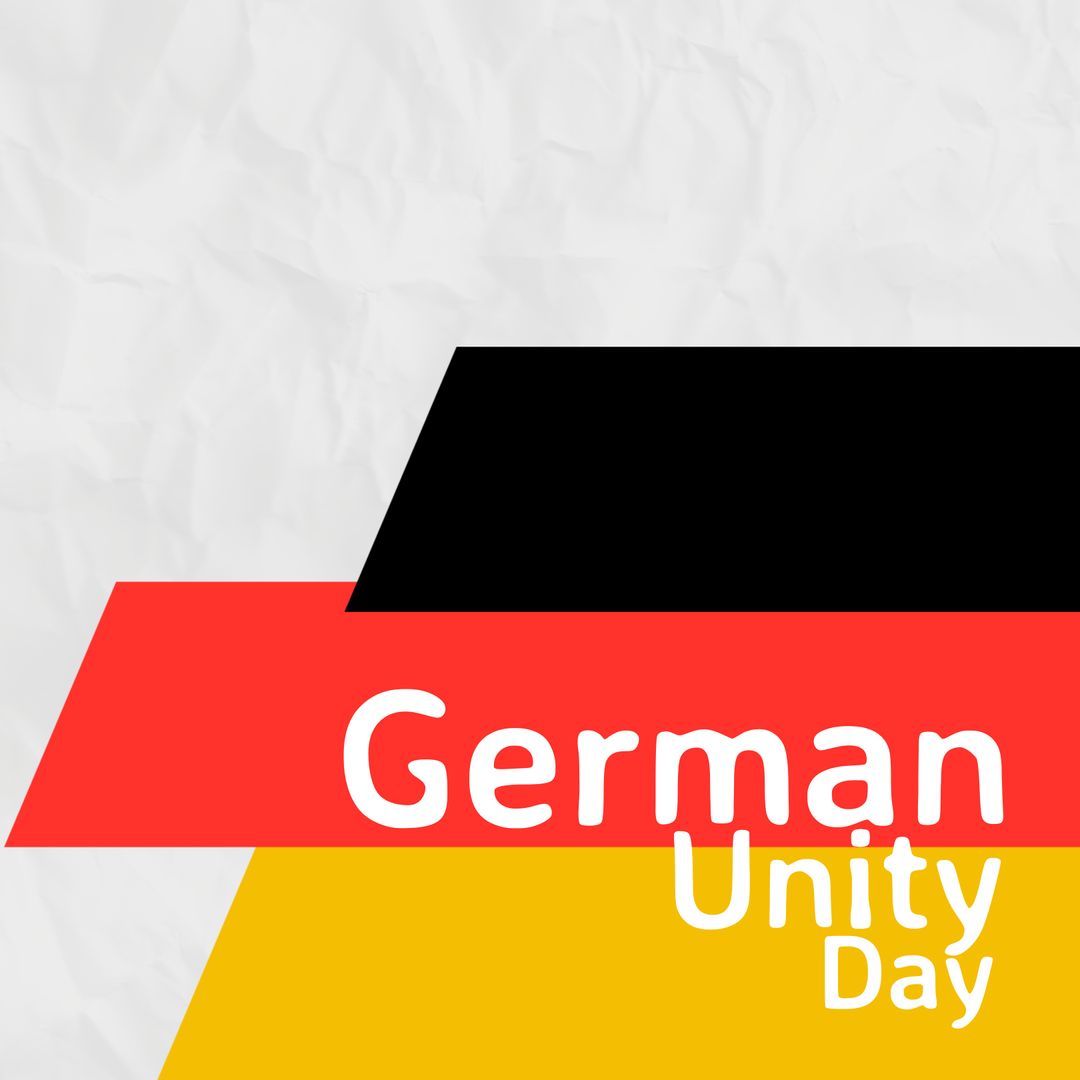 German Unity Day Flag-Themed Celebration Design