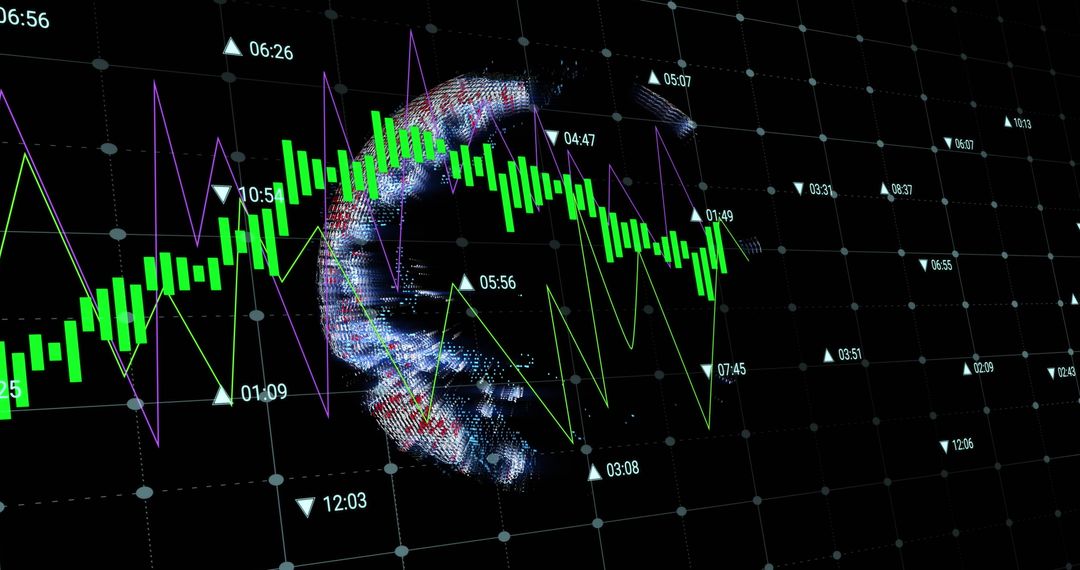 Global financial data analysis with digital technology interface