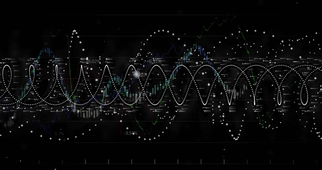 Futuristic Data Processing Visual Over Dark Background