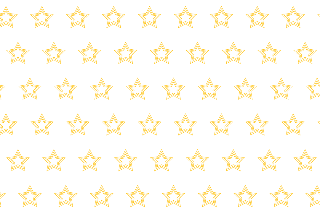 Yellow Star Pattern on Transparent Background for Digital Design Projects