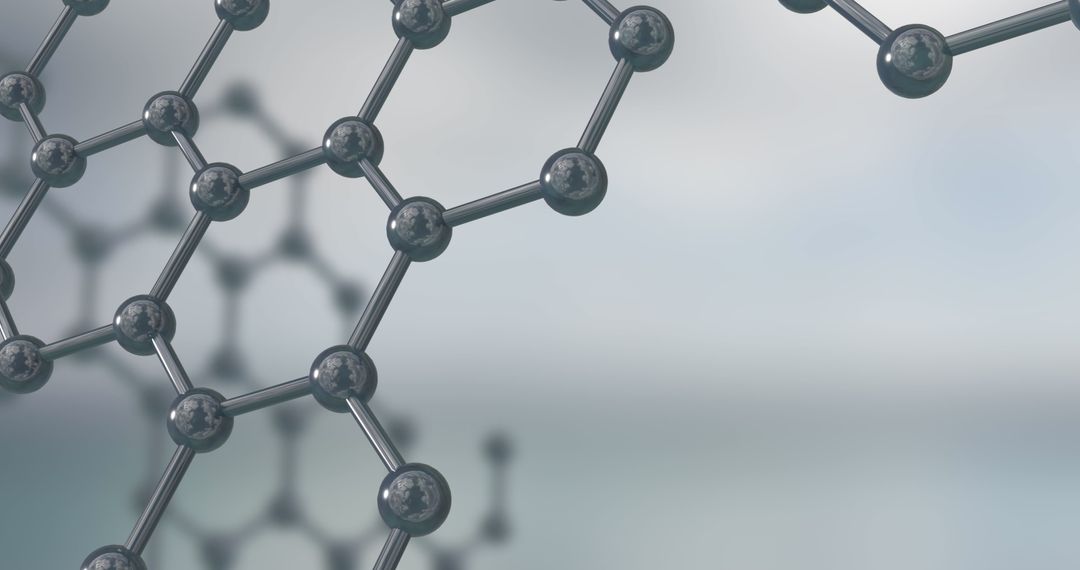 Close-up View of Molecular Structure Design