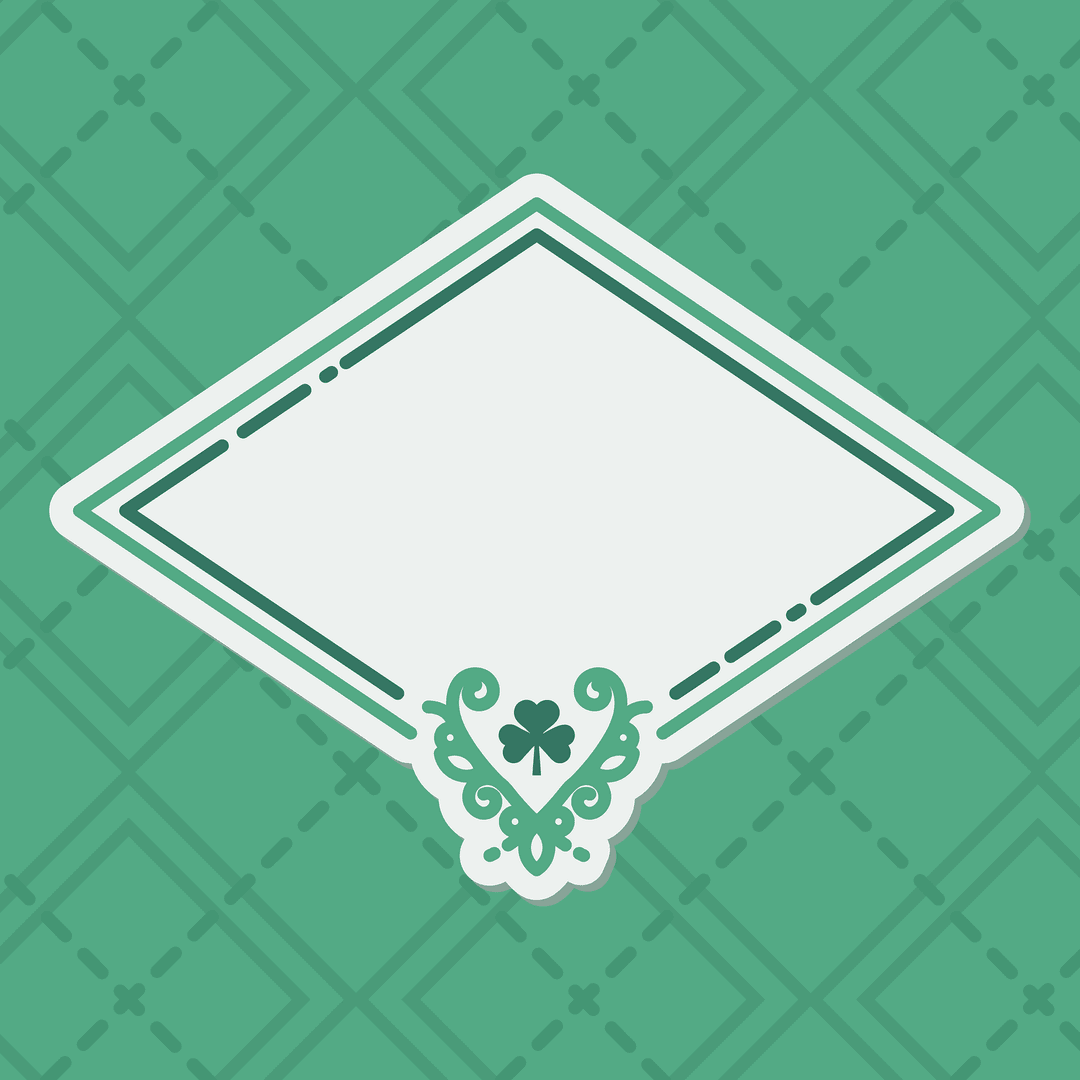 Elegant Badge Design with Copy Space on Transparent Background