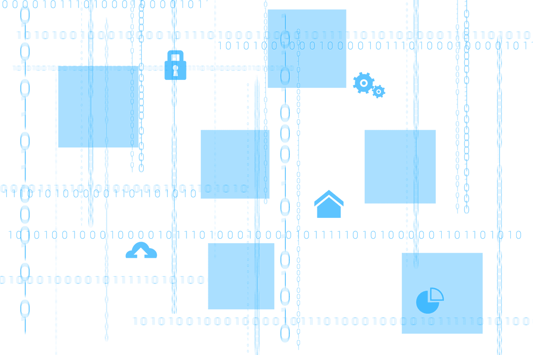 Transparent Digital Matrix with Binary Codes and Icons - Download Free Stock Images Pikwizard.com