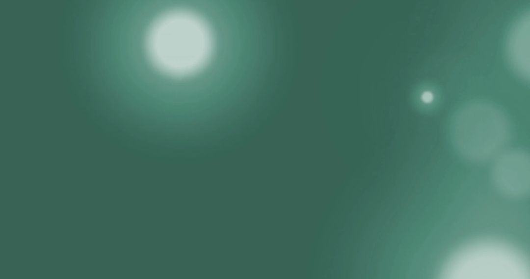 Abstract Green Glow Circles on Subtle Gradient
