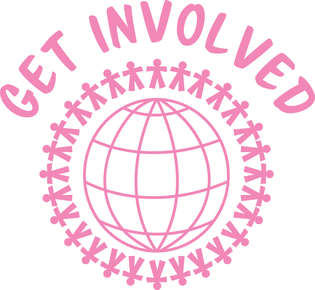 Transparent Call to Action with Globe and People Motif