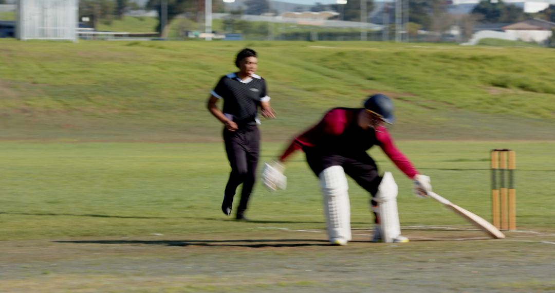 Dynamic Cricket Match Action Pursuit of Victory