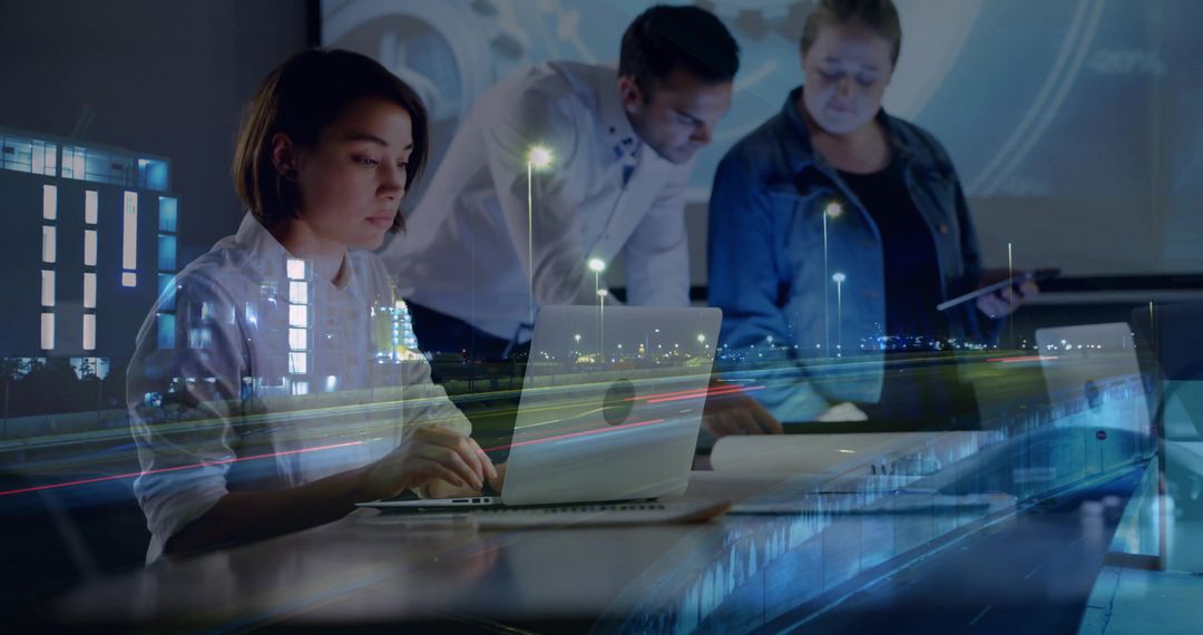 Dynamic Team Collaboration in Modern Business Office