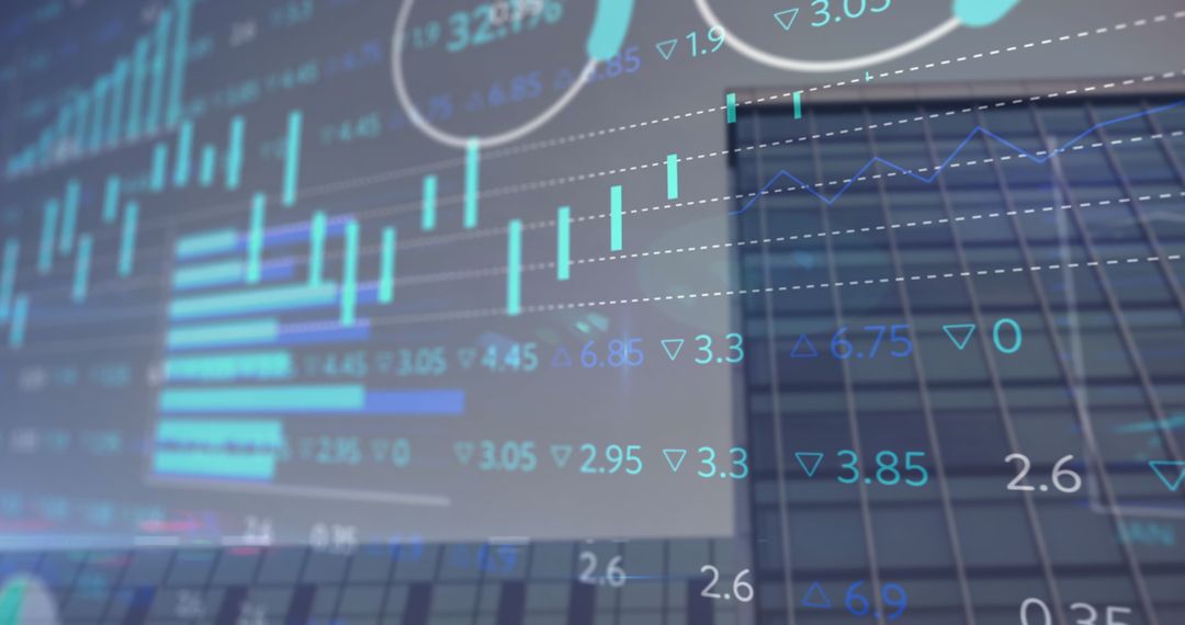 Financial Data Visualization Over Dynamic Cityscape