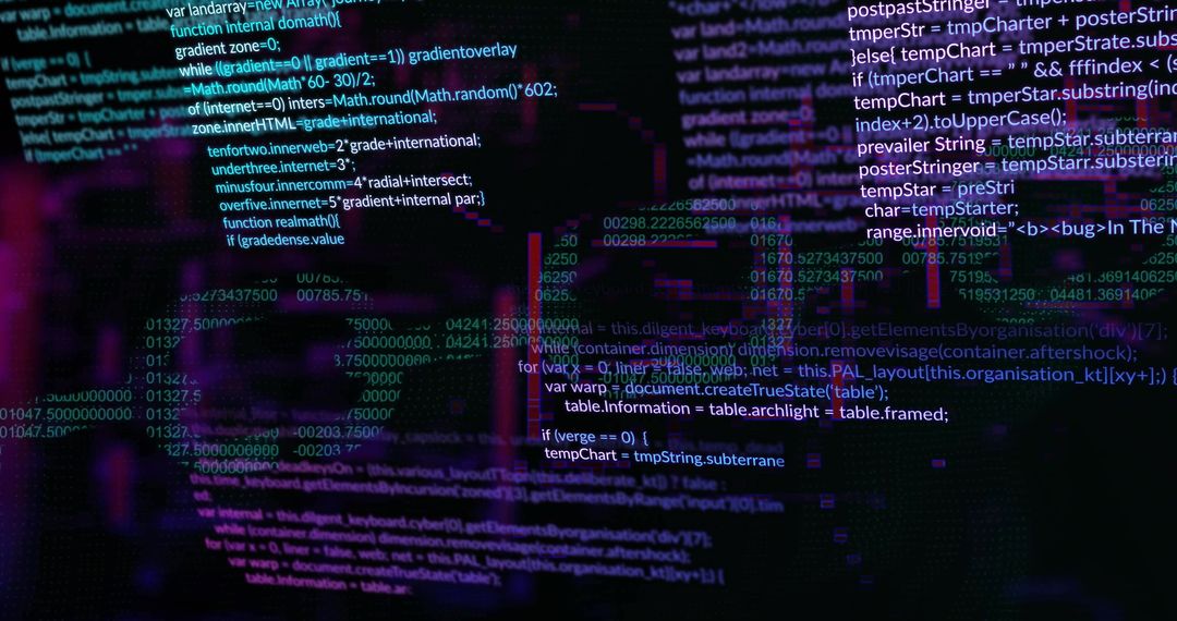 Futuristic Digital Data Code Cybersecurity Concept